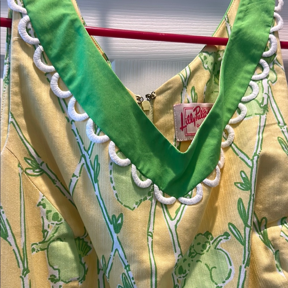 Lilly Pulitzer Yellow and Green Koala Print Dress - Picture 12 of 13